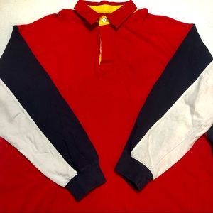 Vtg 90s St Johns Bay Rugby Polo Shirt Men’s XL